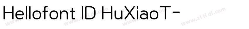 Hellofont lD HuXiaoT字体转换